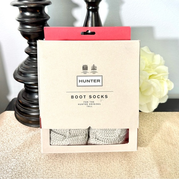 NWT Hunter Cable Knit Cuff Tall Boot Socks - Picture 2 of 8